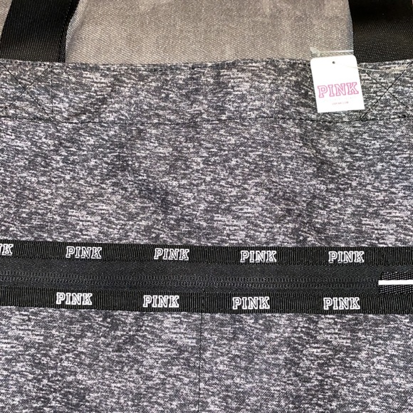 NWT.  Victoria’s Secret Pink Bling Foil Logo Tote Bag + Make-up case. - Picture 4 of 10